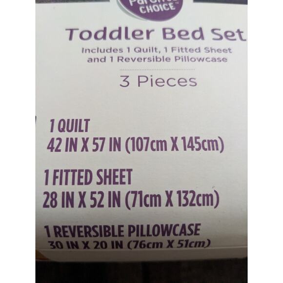 Parent's Choice Space Glow-in-Dark 3-Pc Toddler Bed Set, Comforter, Sheet OEKO - Picture 9 of 11